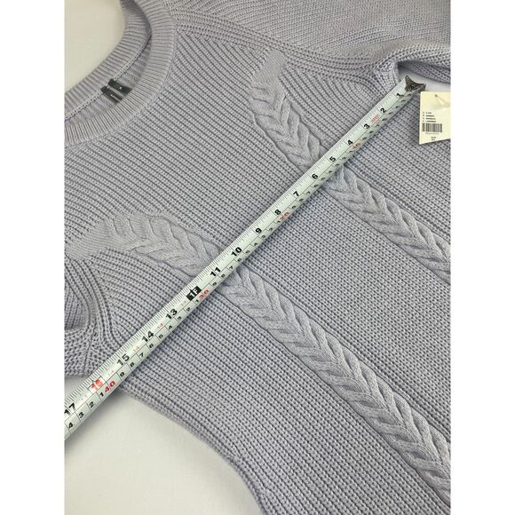 ~ NEW! XL Anthropologie Knit Sweater Dress Skater Mini Lavender Long Sleeve NWT - Picture 5 of 16